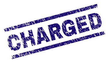 Grunge şarj edilmiş damga mühür dokulu