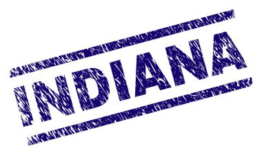 Dokulu Indiana damga mühür çizik