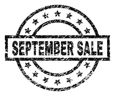 Grunge Eylül Satılık damga mühür dokulu