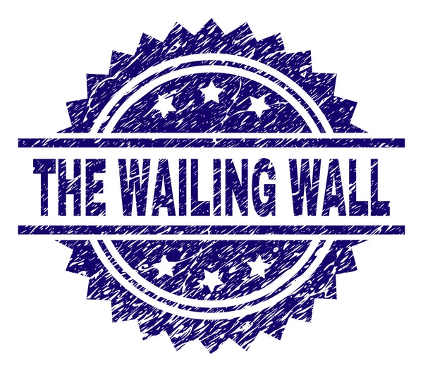 Çizik ağlama duvarı damga mühür dokulu