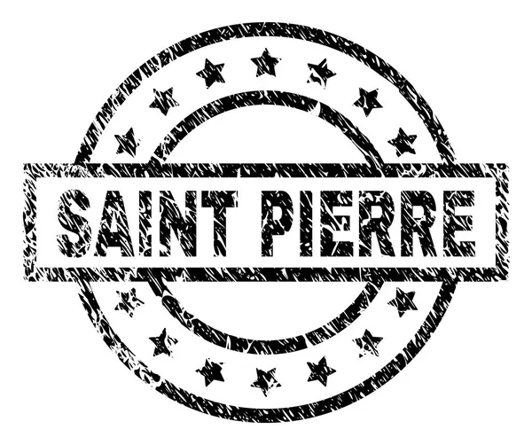 Sello de sello SAINT PIERRE texturizado Grunge — Archivo Imágenes Vectoriales