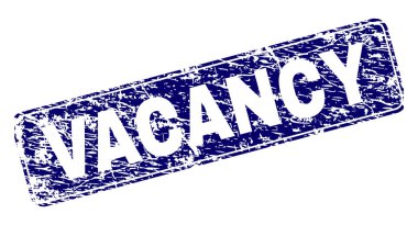 Yuvarlatılmış dikdörtgen damga çizilmiş Vacancy çerçeveli
