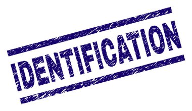 Grunge kimlik damga mühür dokulu