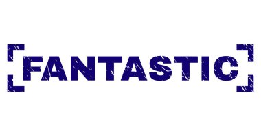 Dokulu fantastik damga mühür köşeler arasında çizik