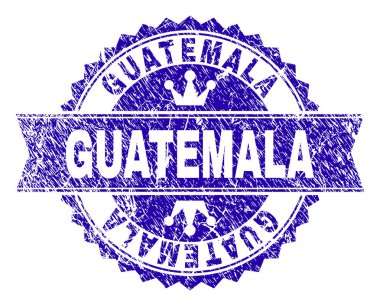 Dokulu Guatemala damga mühür kurdele ile çizik