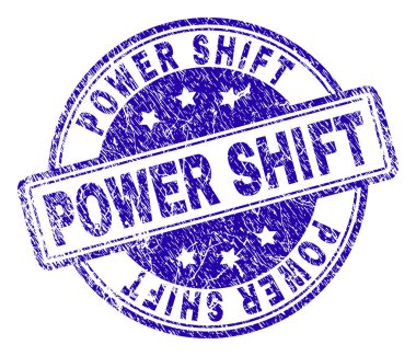 Dokulu güç Shift damga mühür çizik