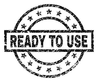 Damga mühür kullanmak için dokulu hazır çizik