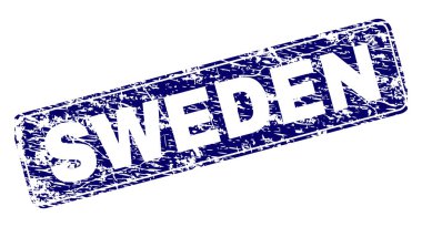 Yuvarlatılmış dikdörtgen damga çizilmiş İsveç çerçeveli