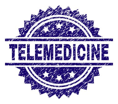 Dokulu Teletıp damga mühür çizik