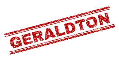 Dokulu Geraldton damga mühür çizik