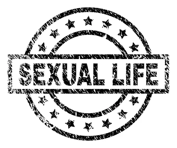 Segel Stamp SEXUAL Tertekstur Grunge - Stok Vektor