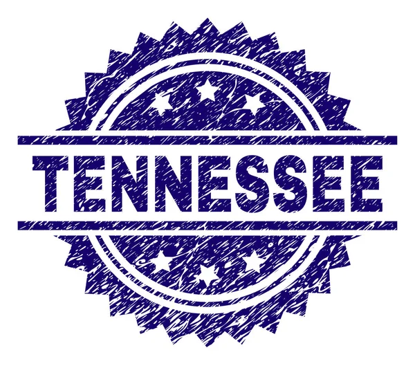 Grunge getextureerde Tennessee stempel-zegel — Stockvector