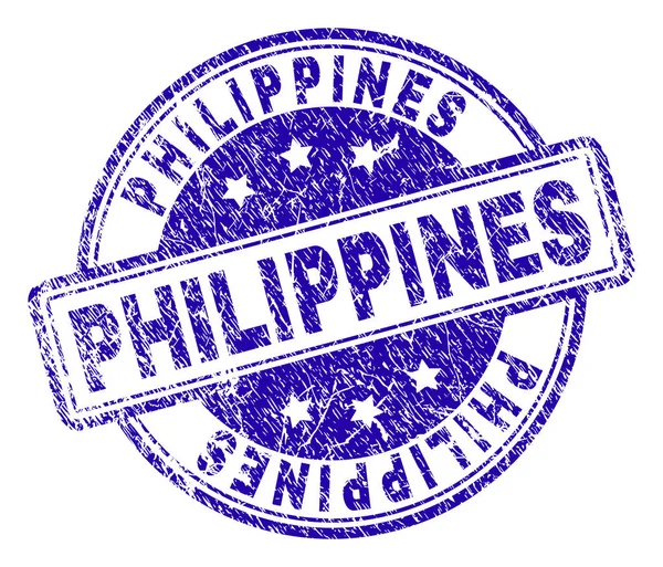 Sello de sello de filipinas con textura grunge — Vector de stock