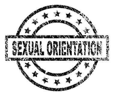 Grunge cinsel yönelim damga mühür dokulu