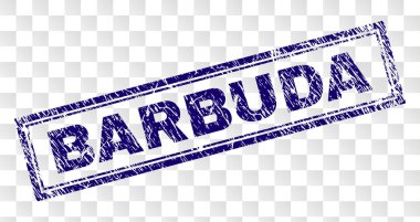 Çizik Barbuda dikdörtgen damgası