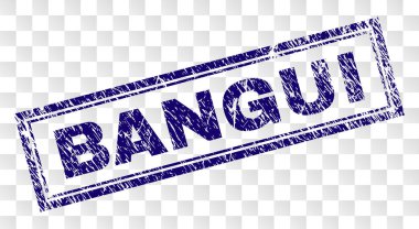 Grunge Bangui dikdörtgen damgası