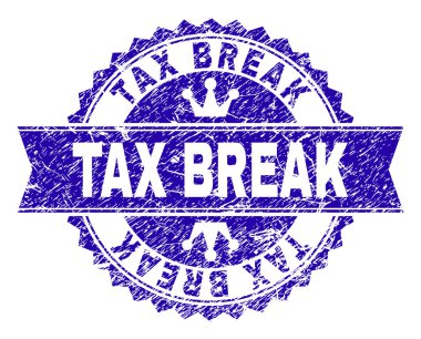 Dokulu vergi Break damga mühür kurdele ile çizik