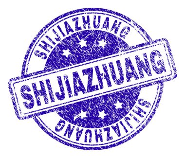 Grunge Shijiazhuang damga mühür dokulu