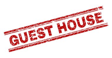 Çizik dokulu Konuk evi damga mühür