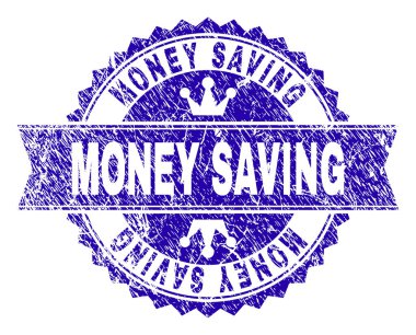 Grunge damga mühür kurdele ile kaydetme para dokulu