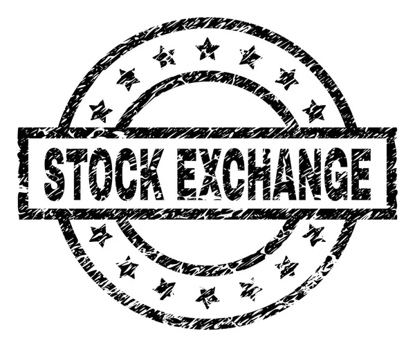 ÉCHANGE DE STOCK texturé rayé Sceau — Image vectorielle