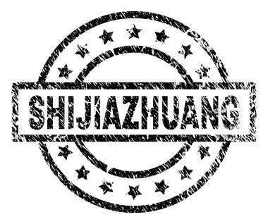 Grunge Shijiazhuang damga mühür dokulu