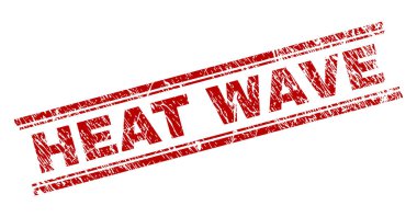 Sıcak hava dalgası damga mühür grunge dokulu