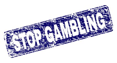 Grunge Stop kumar yuvarlatılmış dikdörtgen damga çerçeveli