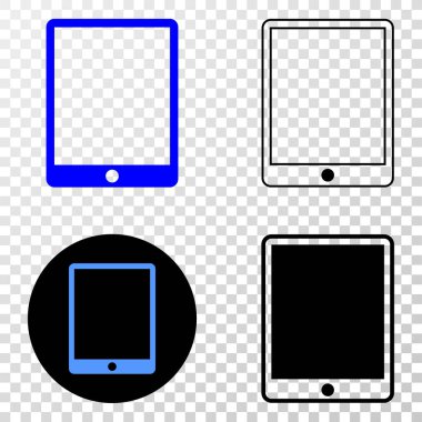 Mobil Organizatör vektör Eps simge kontur sürümü ile