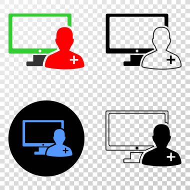 Online Doktor vektör Eps simge kontur sürümü ile