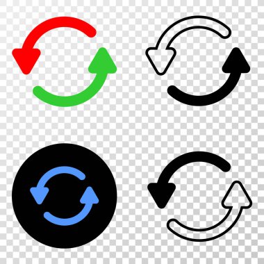 Oklar vektör Eps simge kontur sürümü ile yenileme