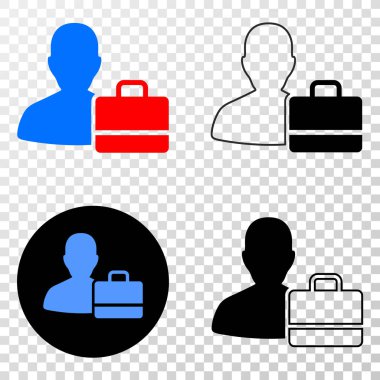 Kullanıcı örneği vektör Eps simge kontur sürümü ile