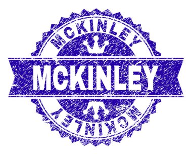 Grunge Mckinley damga mühür kurdele ile dokulu