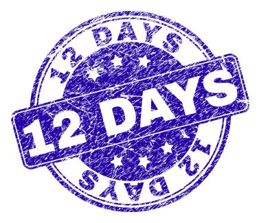 Çizik dokulu 12 gün mühür damgası