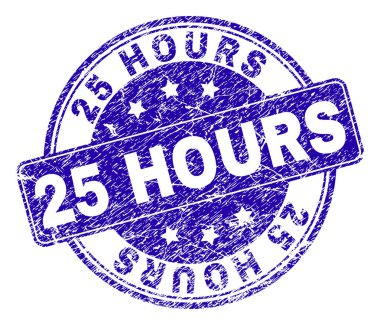 Çizik dokulu 25 saat damga mühür