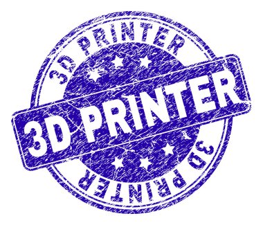 Çizik dokulu 3d yazıcı damga mühür