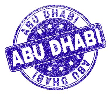 Dokulu Abu Dhabi damga mühür çizik