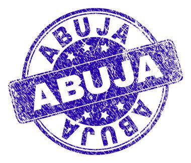 Grunge Abuja damga mühür dokulu