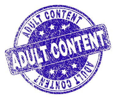 Grunge yetişkin içerik damga mühür dokulu