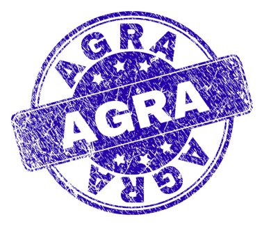 Grunge Agra damga mühür dokulu