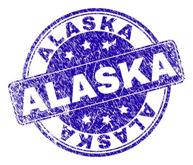 Dokulu Alaska damga mühür çizik