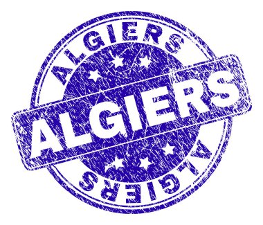 Grunge Algiers damga mühür dokulu