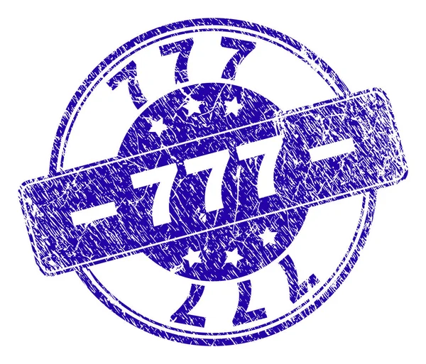 Grunge Texturé 777 Stamp Seal — Image vectorielle