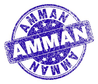 Grunge Amman damga mühür dokulu