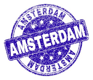 Grunge Amsterdam damga mühür dokulu