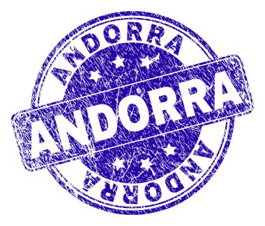 Grunge Andorra damga mühür dokulu