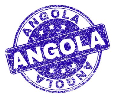 Dokulu Angola damga mühür çizik