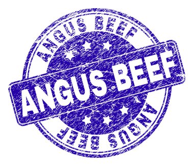 Grunge Angus Beef damga mühür dokulu