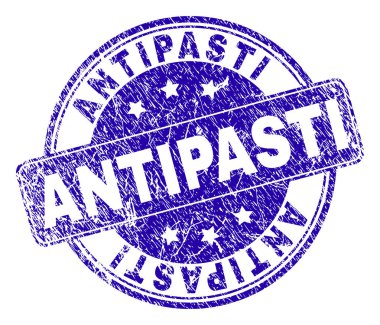 Çizik dokulu Antipasti damga mühür