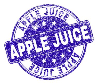 Dokulu elma suyu damga mühür çizik